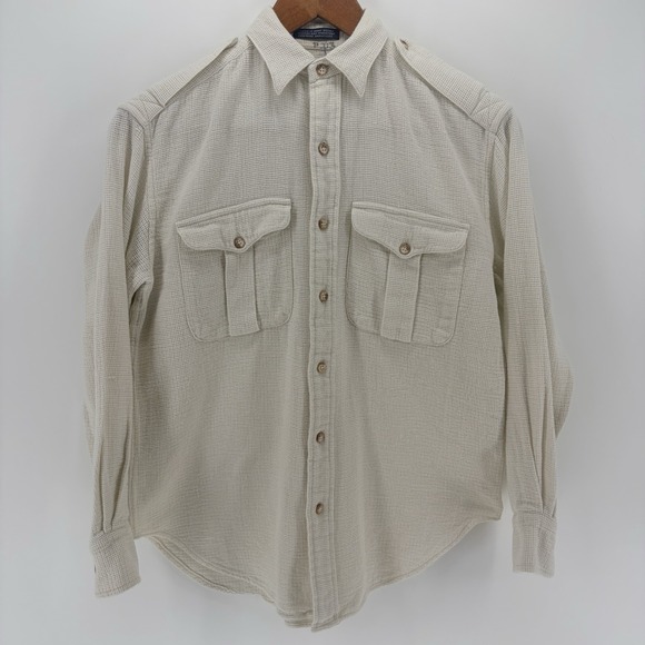 Polo Ralph Lauren Tops - Vintage Polo Ralph Lauren Crochet Shirt Women's Sz 4 Open Knit Natural